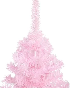 VidaLife Kunstkerstbomen^ Kunstkerstboom Met Standaard 210 Cm Pvc Roze