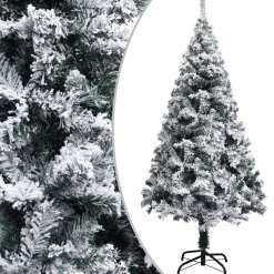 VidaLife Kunstkerstbomen^ Kunstkerstboom Met Sneeuw 120 Cm Pvc Groen
