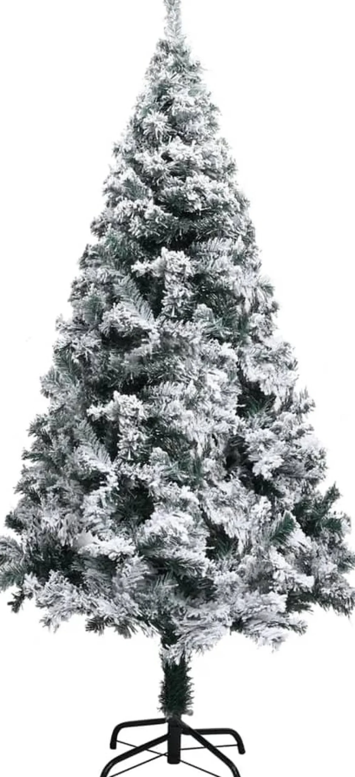 VidaLife Kunstkerstbomen^ Kunstkerstboom Met Sneeuw 120 Cm Pvc Groen