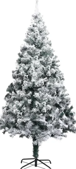 VidaLife Kunstkerstbomen^ Kunstkerstboom Met Sneeuw 240 Cm Pvc Groen