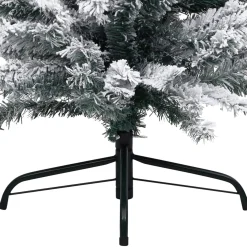 VidaLife Kunstkerstbomen^ Kunstkerstboom Met Sneeuw Smal 210 Cm Pvc Groen