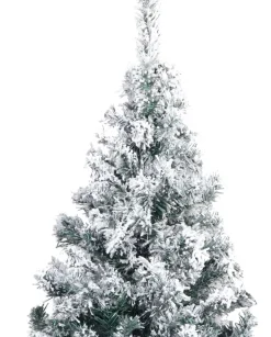 VidaLife Kunstkerstbomen^ Kunstkerstboom Met Sneeuw 210 Cm Pvc Groen