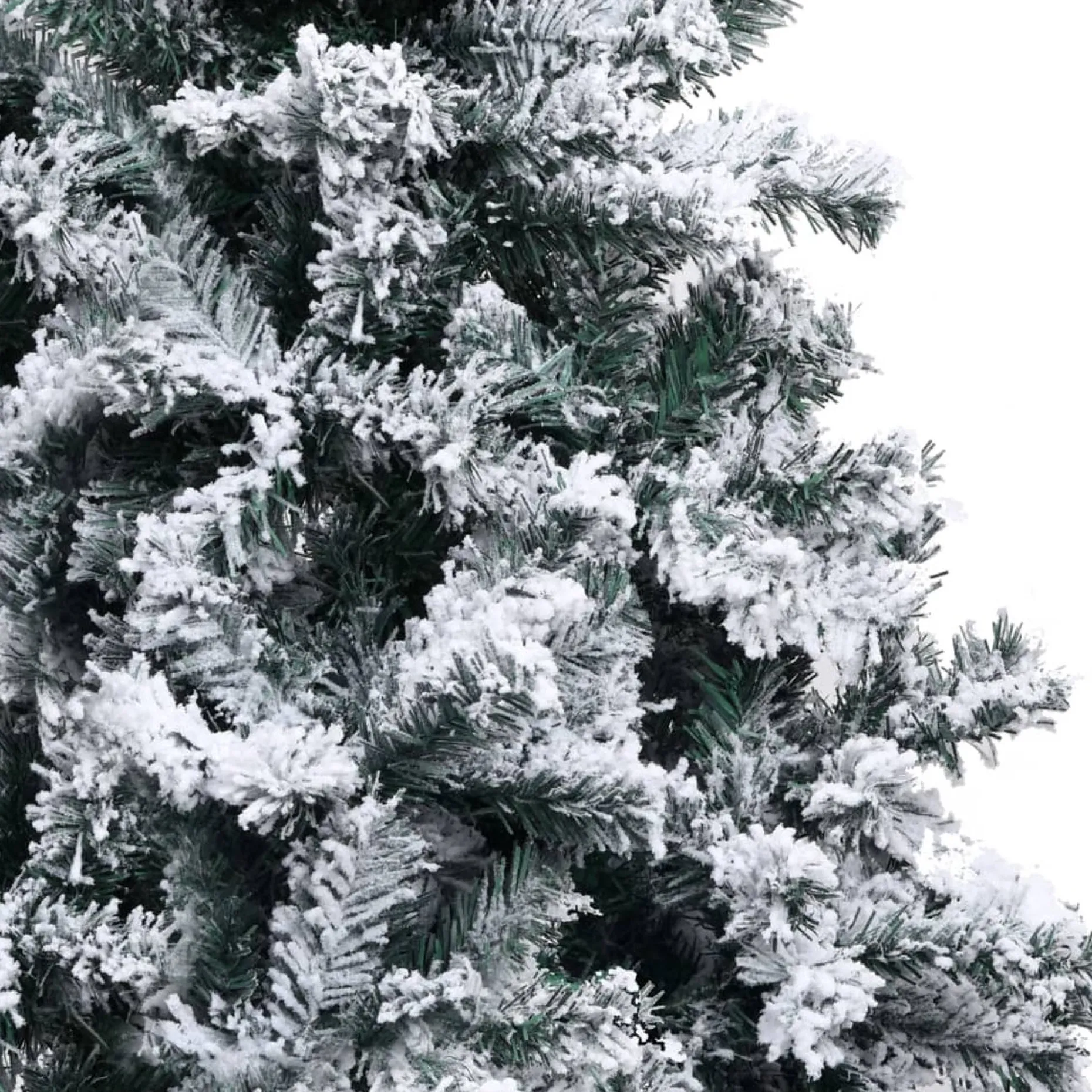 VidaLife Kunstkerstbomen^ Kunstkerstboom Met Sneeuw 210 Cm Pvc Groen