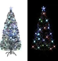 VidaLife Kunstkerstbomen^ Kunstkerstboom Met Standaard/Led 180 Cm Glasvezel