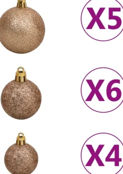VidaLife Kunstkerstbomen^ Kunstkerstboom Met Led's En Kerstballen Smal 120 Cm Groen