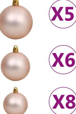 VidaLife Kunstkerstbomen^ Kunstkerstboom Met Led's En Kerstballen Smal 120 Cm Groen