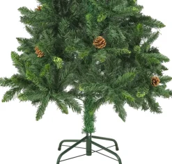 VidaLife Kunstkerstbomen^ Kunstkerstboom Met Dennenappels 150 Cm Groen