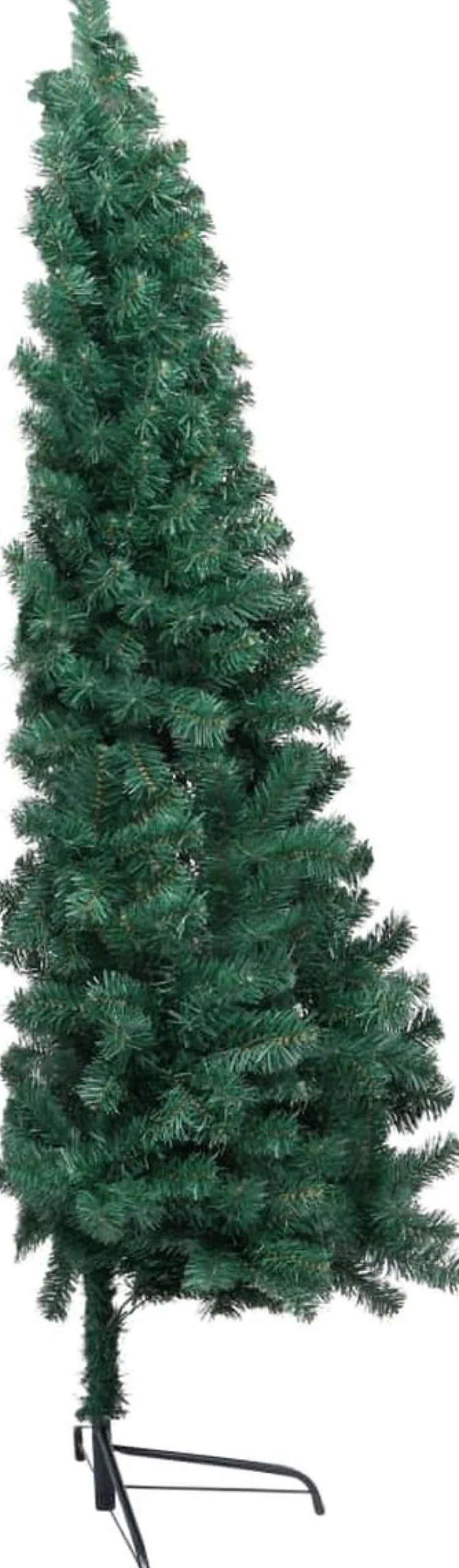 VidaLife Kunstkerstbomen^ Kunstkerstboom Met Standaard Half 180 Cm Pvc Groen