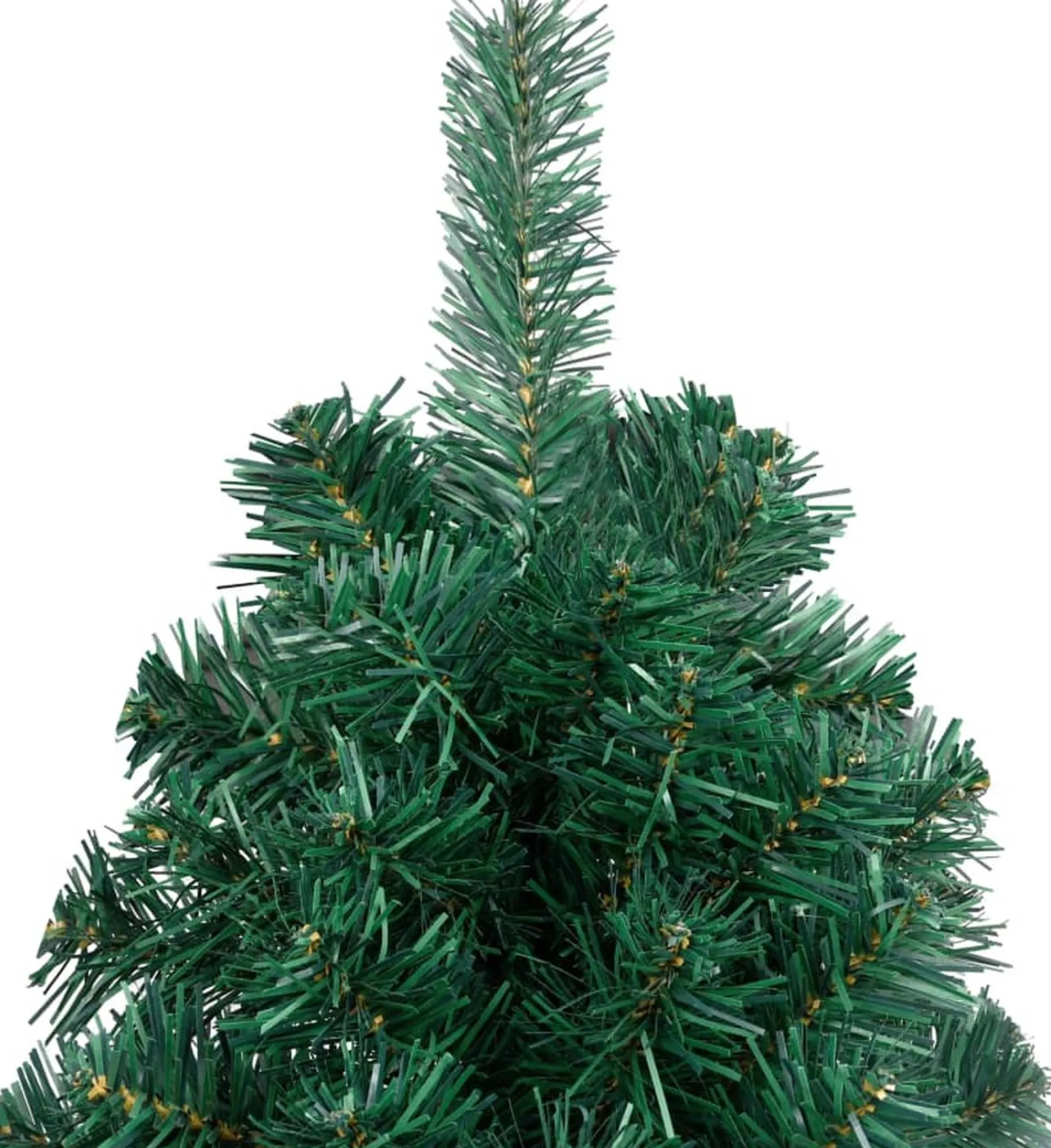 VidaLife Kunstkerstbomen^ Kunstkerstboom Met Led's En Standaard Half 180 Cm Pvc Groen