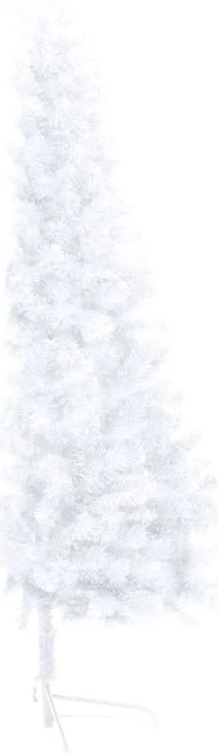 VidaLife Kunstkerstbomen^ Kunstkerstboom Met Led's En Kerstballen Half 150 Cm Wit