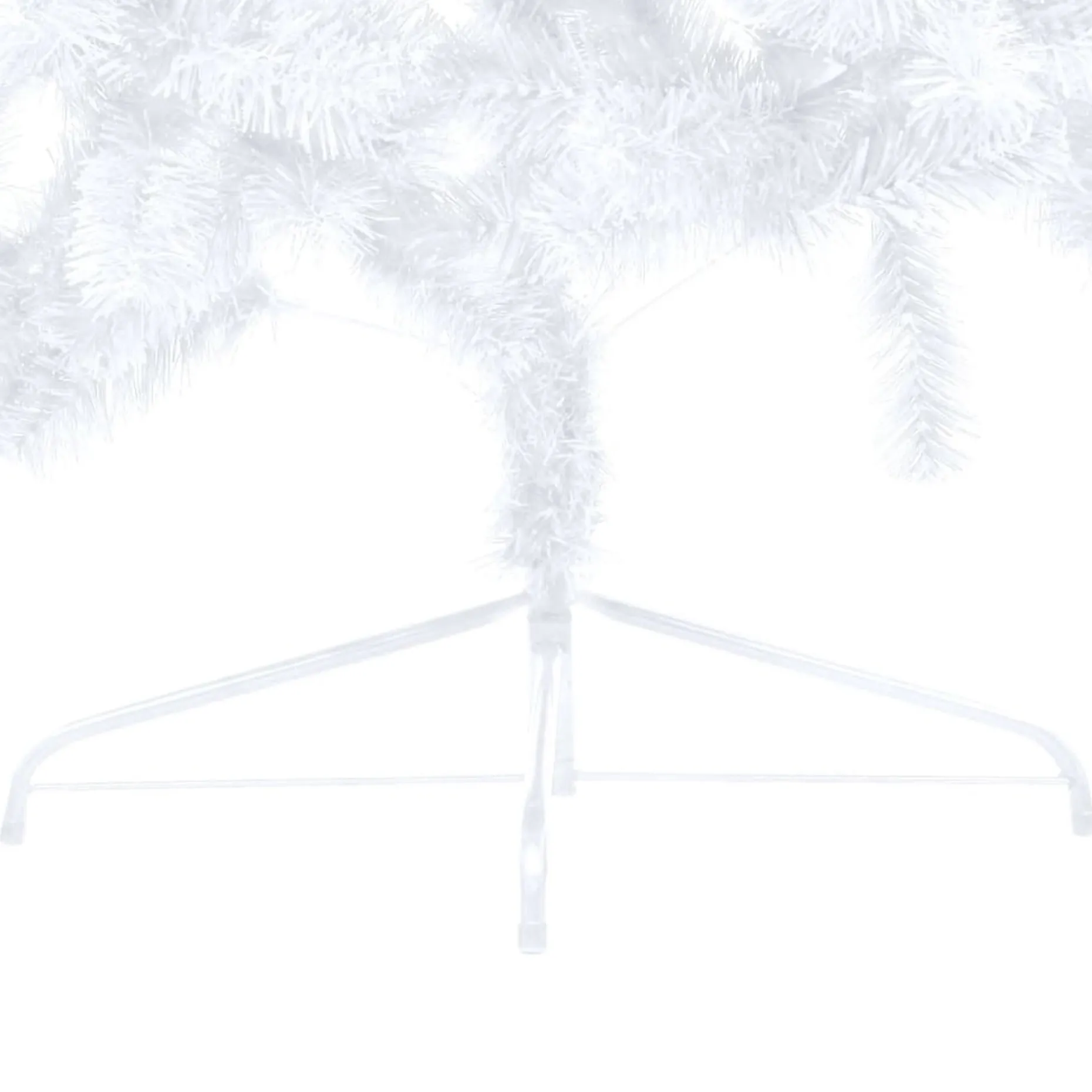 VidaLife Kunstkerstbomen^ Kunstkerstboom Met Led's En Kerstballen Half 150 Cm Wit