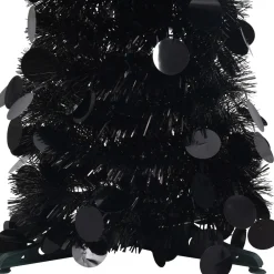 VidaLife Kunstkerstbomen^ Kunstkerstboom Pop-Up 180 Cm Pet Zwart