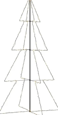 vidaXL Decoratieve Kerstbomen^ Kegelkerstboom 360 Led's Binnen En Buiten 143X250 Cm