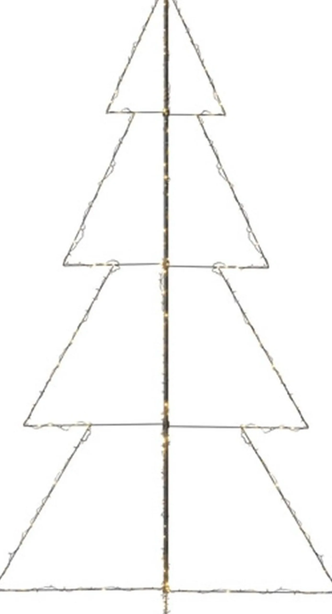 vidaXL Decoratieve Kerstbomen^ Kegelkerstboom 360 Led's Binnen En Buiten 143X250 Cm