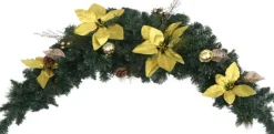 vidaXL Kerstboog Met Led-Lampjes 90 Cm Pvc Groen Clearance