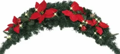 vidaXL Kerstboog Met Led-Lampjes 90 Cm Pvc Groen Cheap
