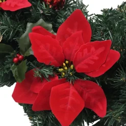 vidaXL Kerstboog Met Led-Lampjes 90 Cm Pvc Groen Cheap