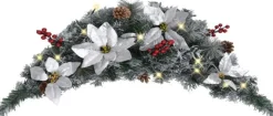 vidaXL Kerstboog Met Led-Lampjes 90 Cm Pvc Groen Hot