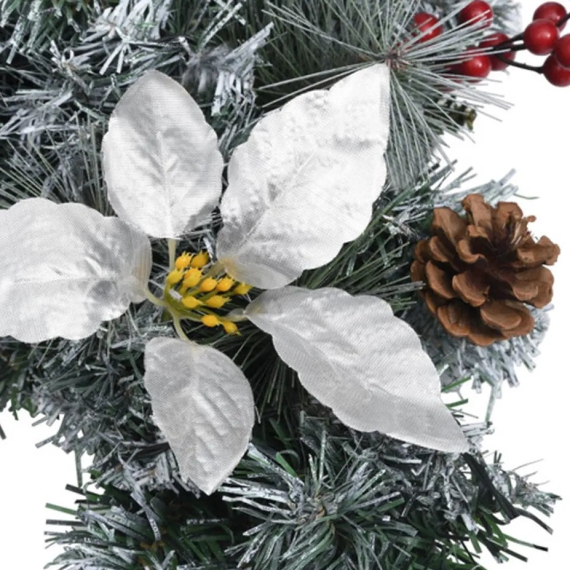 vidaXL Kerstboog Met Led-Lampjes 90 Cm Pvc Groen Hot
