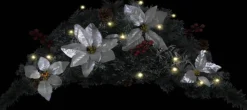 vidaXL Kerstboog Met Led-Lampjes 90 Cm Pvc Groen Hot