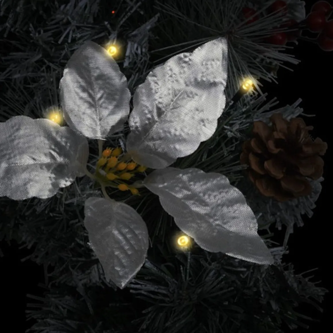 vidaXL Kerstboog Met Led-Lampjes 90 Cm Pvc Groen Hot