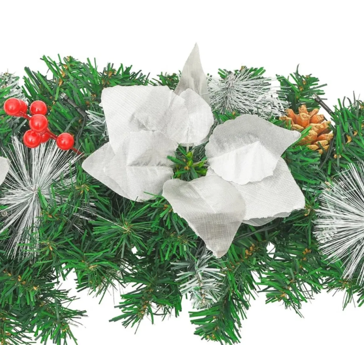 vidaXL Kerstboog Met Led-Lampjes 90 Cm Pvc Groen Hot
