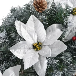 vidaXL Kerstboog Met Led-Lampjes 90 Cm Pvc Groen Hot