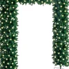 vidaXL Decoratieve Kerstbomen^ Kerstboog Met Led's 240 Cm Groen
