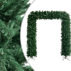 vidaXL Decoratieve Kerstbomen^ Kerstboog Met Led's 240 Cm Groen