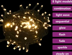 vidaXL Decoratieve Kerstbomen^ Kerstboog Met Led's 240 Cm Groen