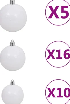 vidaXL Decoratieve Kerstbomen^ Kerstboog Met Led's En Kerstballen 240 Cm Groen