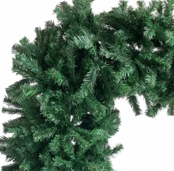 vidaXL Decoratieve Kerstbomen^ Kerstboog Met Led's En Kerstballen 240 Cm Groen