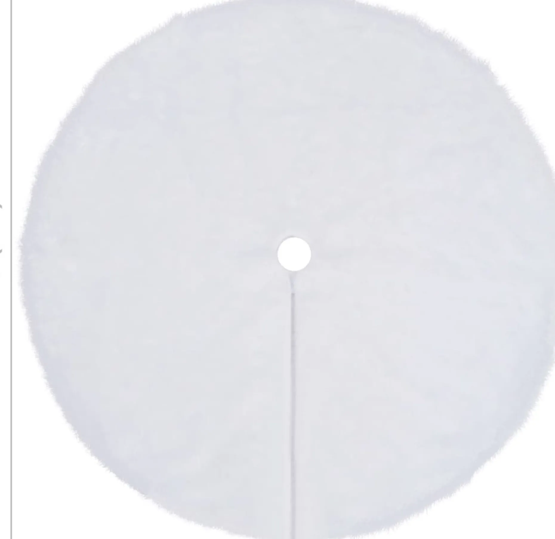 vidaXL Kerstboomstandaarden^ Kerstboomrok 122 Cm Kunstbont Wit
