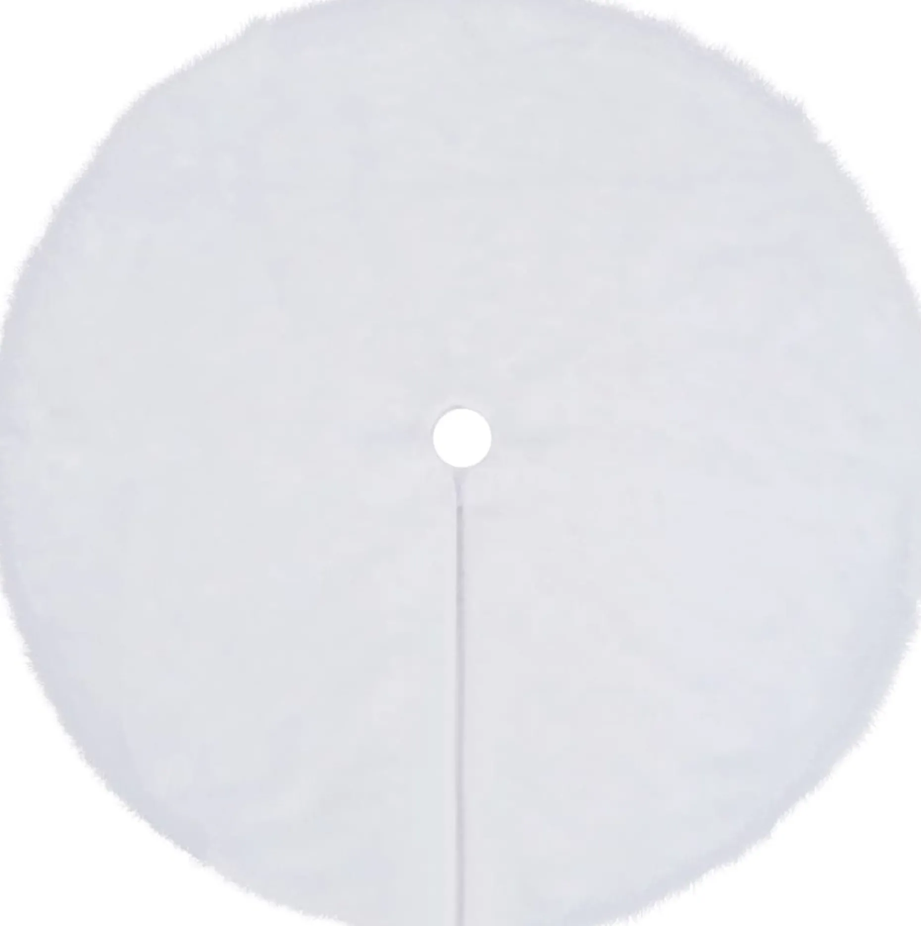 vidaXL Kerstboomstandaarden^ Kerstboomrok 122 Cm Kunstbont Wit