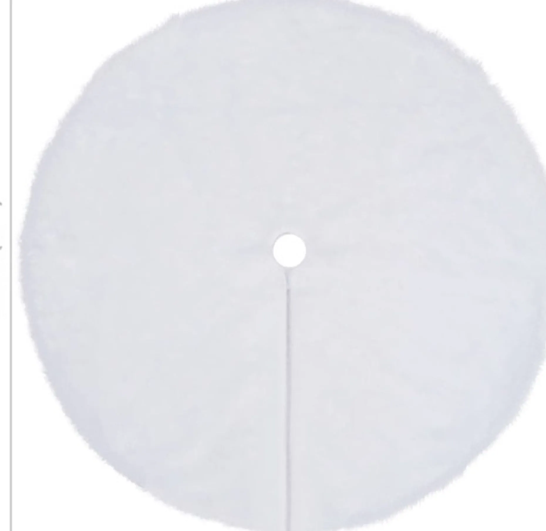 vidaXL Kerstboomstandaarden^ Kerstboomrok 122 Cm Kunstbont Wit