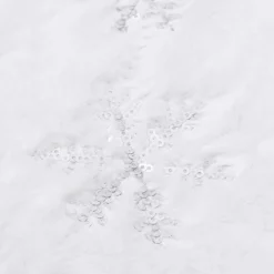 vidaXL Kerstboomstandaarden^ Kerstboomrok Luxe 90 Cm Kunstbont Wit