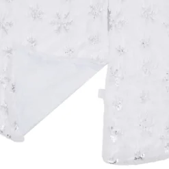 vidaXL Kerstboomstandaarden^ Kerstboomrok Luxe 90 Cm Kunstbont Wit