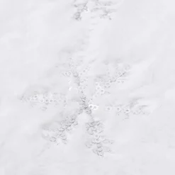 vidaXL Kerstboomstandaarden^ Kerstboomrok Luxe 90 Cm Kunstbont Wit