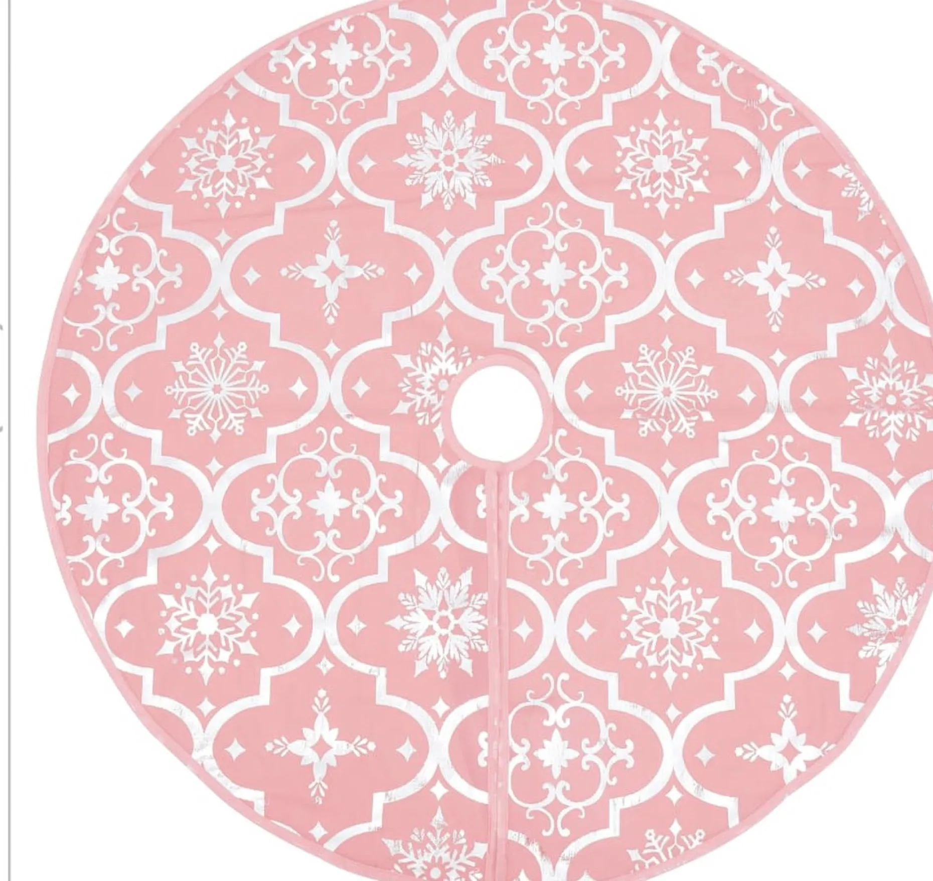 vidaXL Kerstboomstandaarden^ Kerstboomrok Luxe Met Sok 150 Cm Stof Roze