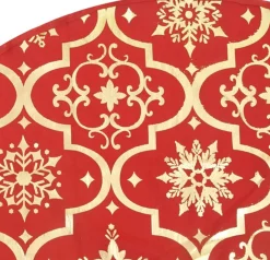 vidaXL Kerstboomstandaarden^ Kerstboomrok Luxe Met Sok 122 Cm Stof Rood