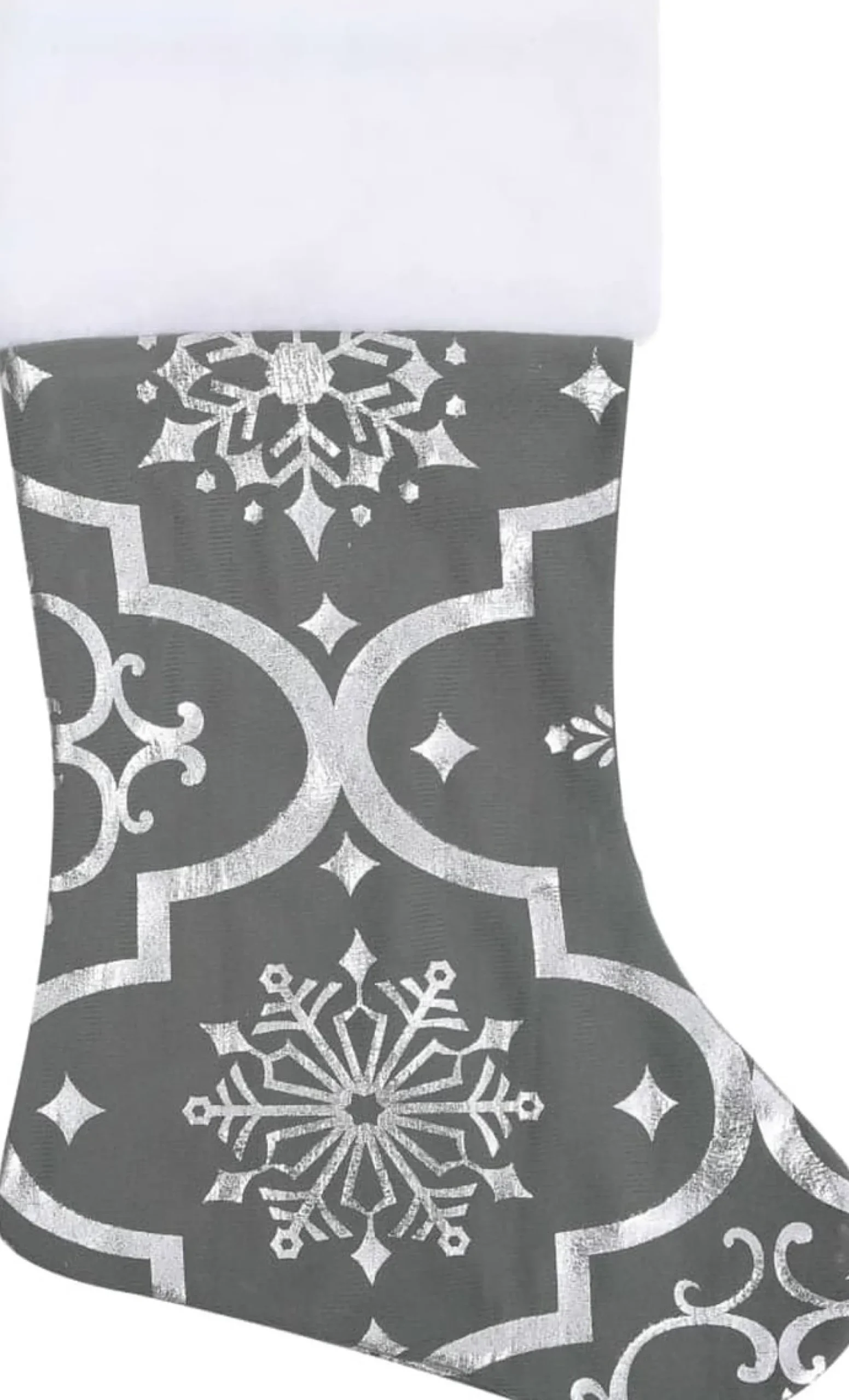 vidaXL Kerstboomstandaarden^ Kerstboomrok Luxe Met Sok 90 Cm Stof Grijs