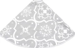 vidaXL Kerstboomstandaarden^ Kerstboomrok Luxe Met Sok 122 Cm Stof Wit