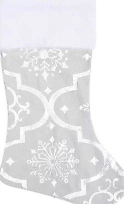vidaXL Kerstboomstandaarden^ Kerstboomrok Luxe Met Sok 122 Cm Stof Wit