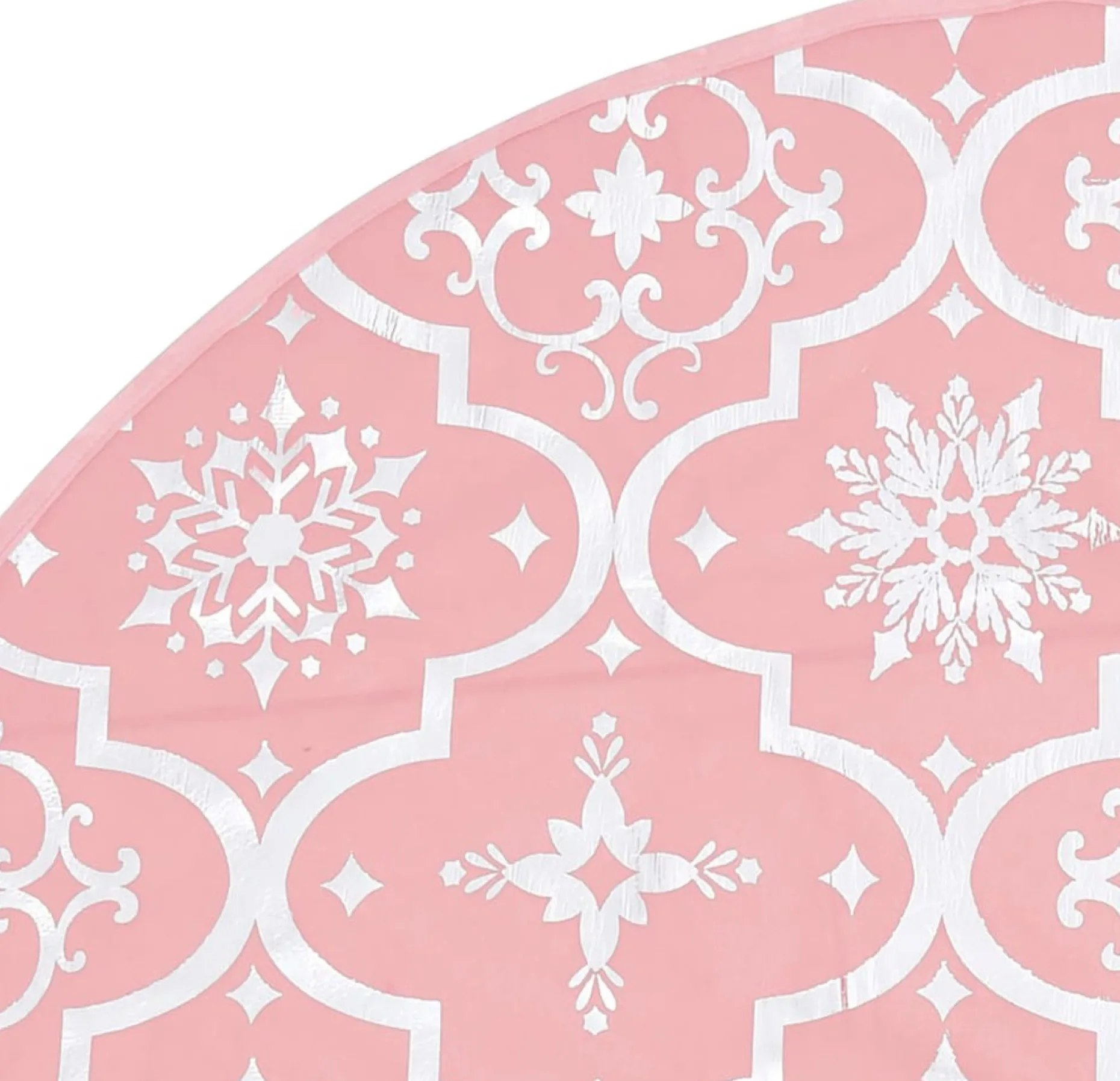 vidaXL Kerstboomstandaarden^ Kerstboomrok Luxe Met Sok 90 Cm Stof Roze