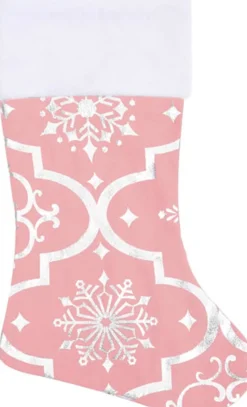 vidaXL Kerstboomstandaarden^ Kerstboomrok Luxe Met Sok 90 Cm Stof Roze