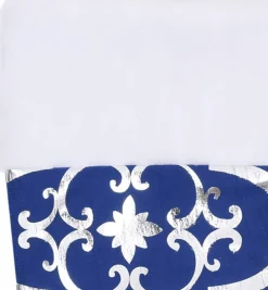 vidaXL Kerstboomstandaarden^ Kerstboomrok Luxe Met Sok 90 Cm Stof Blauw