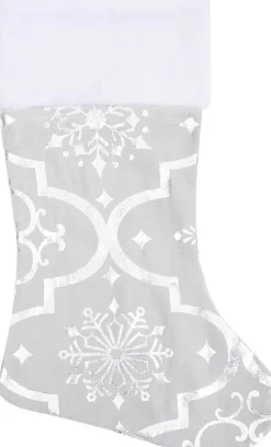 vidaXL Kerstboomstandaarden^ Kerstboomrok Luxe Met Sok 150 Cm Stof Wit