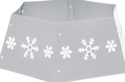 vidaXL Kerstboomstandaarden^ Kerstboomrok O68X25 Cm Kleurig En Wit