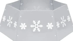 vidaXL Kerstboomstandaarden^ Kerstboomrok O68X25 Cm Kleurig En Wit