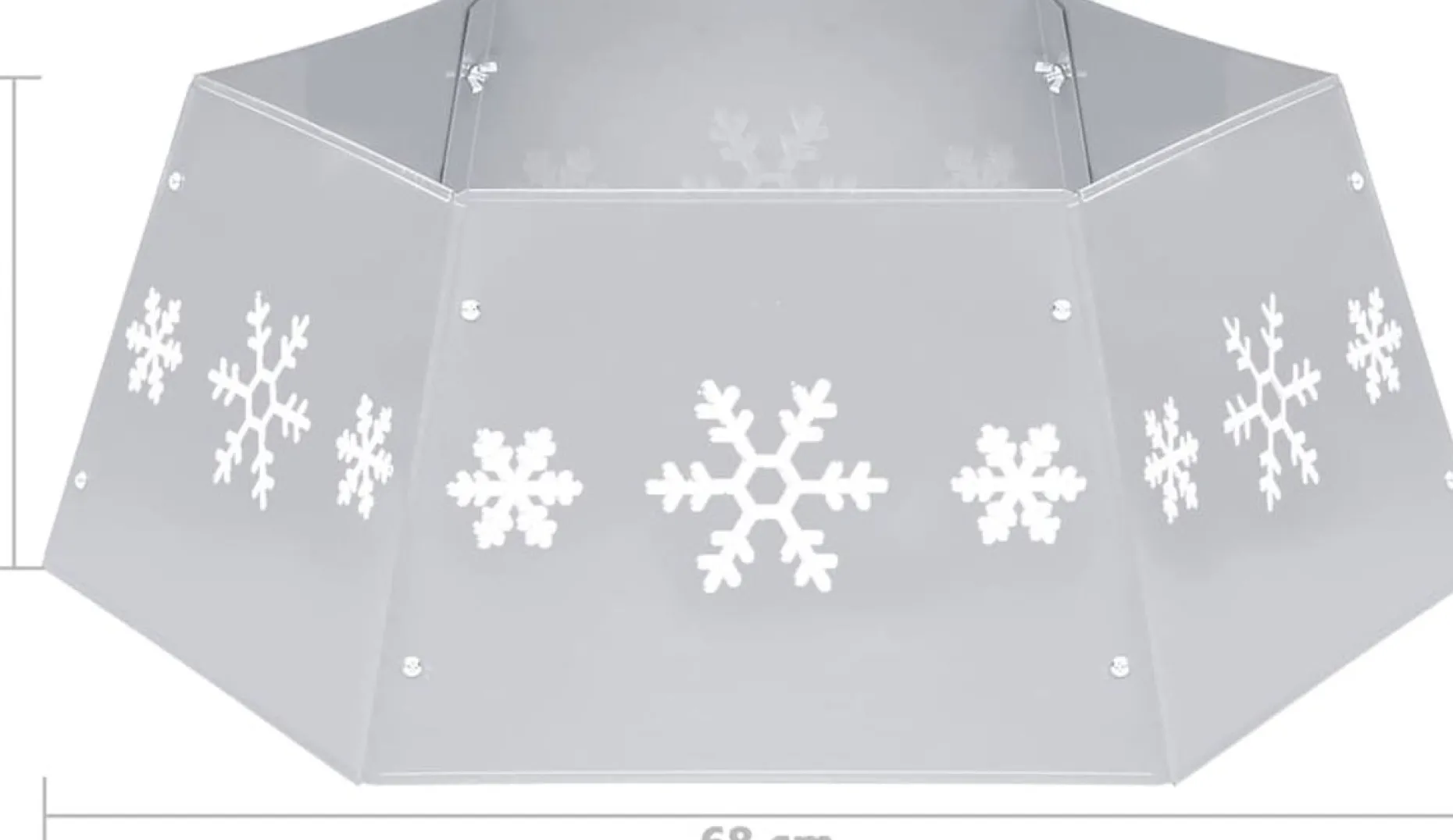 vidaXL Kerstboomstandaarden^ Kerstboomrok O68X25 Cm Kleurig En Wit